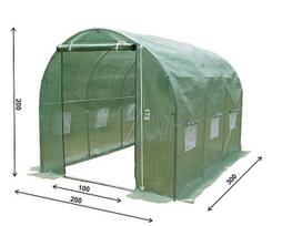 arkinis siltnamis - Šiltnamis su armuota plėvele, 6 m2, 2 x 3 m, žalias - 13 nuotrauka