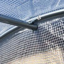 2 siltnamiai - Šiltnamis su armuota plėvele, 10 m2, 2,5x4 m, baltas - 6 nuotrauka