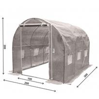 2 siltnamiai - Šiltnamis su armuota plėvele, 6 m2, 2x3 m, pilkas - 12 nuotrauka