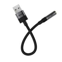 mini jack - Acefast J13 USB-A į 3.5mm mini jack adapteris Juodas (Black) - 6 nuotrauka