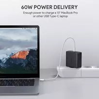 60w type c - Trust USB + USB Type-C Wall Charger Black - 2 nuotrauka