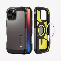 iphone 16 pro max deklas magsafe - Spigen Tough Armor MAG iPhone 16 Pro Max MagSafe gunmetal ACS08012 - 3 nuotrauka