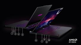 legion 32gb 1tb - Lenovo Legion Pro 7 16AFR10H, AMD Ryzen 9 9955HX, 32 GB, 1 TB, 16", NVIDIA GeForce RTX 5070 Ti, Eclipse Black (Juodas) - 3 nuotrauka