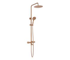 duso maisytuvai rea lungo - Dušo sistema su termostatiniu maišytuvu Rea Lungo, šlifuotas varis (Brushed Copper) - 2 nuotrauka