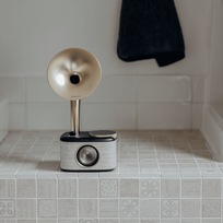 retro radija bluetooth - Sangean CP-100D DAB+/FM/BT Juodas/Auksinis (Black/Gold) - 4 nuotrauka