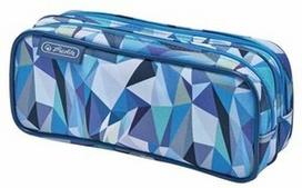 Herlitz Double Pencil Pouch Wild Animals Allover Wolf Blue