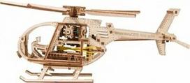 Wooden City 3D Puzzle Helicopter 173pcs