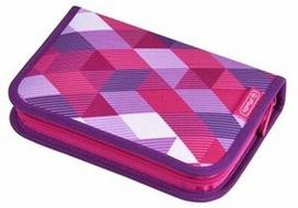 Herlitz Pencil Case 31 Pieces Pink Cubes