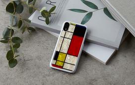 iKins SmartPhone case iPhone XR mondrian baltas