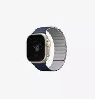 apple watch series 9 - Uniq Revix apyrankė Apple Watch Series 1-9/SE/Ultra 42/44/45/49mm, apverčiamas magnetinis, Juodas ir Oranžinis (Black and Orange) - 3 nuotrauka