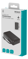 10000mah power bank - Deltaco PB-CC102, 10000mAh, 20W, juodas (black) - 3 nuotrauka