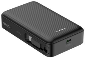 10000mah power bank - Deltaco PB-CC102, 10000mAh, 20W, juodas (black) - 4 nuotrauka