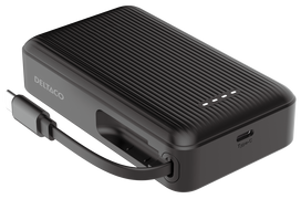 10000mah power bank - Deltaco PB-CC102, 10000mAh, 20W, juodas (black) - 5 nuotrauka