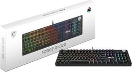 msi - MSI FORGE GK-320 RED Žaidimų Klaviatūra, laidinė (Juoda) - 3 nuotrauka