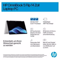 hp omnibook 3 - HP OmniBook 5 Flip 14-fp0430ngx, Core 3 100U, 8 GB, 512 GB, 14", Touch, Windows 11 Home, Glacier Silver (Sidabrinis) - 10 nuotrauka