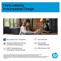 hp omnibook 3 - HP OmniBook 5 Flip 14-fp0430ngx, Core 3 100U, 8 GB, 512 GB, 14", Touch, Windows 11 Home, Glacier Silver (Sidabrinis) - 11 nuotrauka