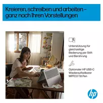 hp omnibook 3 - HP OmniBook 5 Flip 14-fp0430ngx, Core 3 100U, 8 GB, 512 GB, 14", Touch, Windows 11 Home, Glacier Silver (Sidabrinis) - 12 nuotrauka