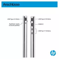 hp omnibook 3 - HP OmniBook 5 Flip 14-fp0430ngx, Core 3 100U, 8 GB, 512 GB, 14", Touch, Windows 11 Home, Glacier Silver (Sidabrinis) - 15 nuotrauka