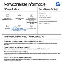 16 pro - HP ProBook 4 G1i 16, Core Ultra 7 255H, 16 GB, 512 GB, 16", Windows 11 Pro, Pike Silver (Sidabrinis) - 16 nuotrauka