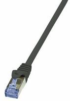 LogiLink Patch Cable Cat.6A from Cat.7 600 MHz S/FTP PIMF PrimeLine 30m Black