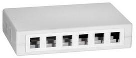 LogiLink Keystone Surface Mounted Box 12-port UTP White