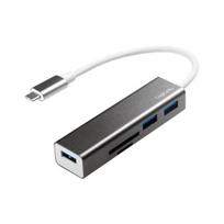 sd card usb c reader - LogiLink USB-C 3.0 HUB 3-port w/ Card Reader - 1 nuotrauka