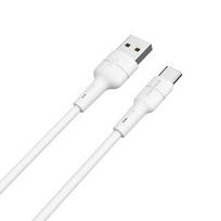 typos - USB kabelis Borofone BX30 Type-C 1m silikoninis baltas - 1 nuotrauka