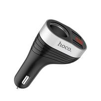 HOCO Z29 su 2 USB jungtimis 3.1A su led ekranu juodas