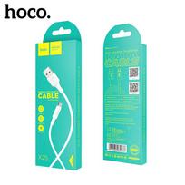 HOCO X25 microUSB 1m baltas