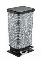 Šiukšlių dėžė su pedalu Rotho Paso Ornament, 40L