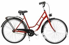 Miesto dviratis AZIMUT Retro 28" 2021, raudonas
