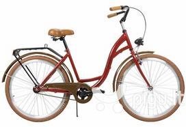Miesto dviratis AZIMUT City Lux 26" 2021, raudonas