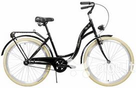 dviratis 26 miesto - Miesto dviratis AZIMUT City Lux 26" 2021, juodas - 1 nuotrauka