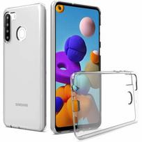 Skaidrus silikoninis dėklas Samsung Galaxy A21 telefonui "Mercury Goospery Jelly Clear"