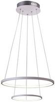 50 w led sviestuvas - Candellux LUNE Round Double Hanging Ceiling Lamp 40W 4000K White - 1 nuotrauka