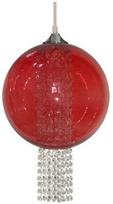 Candellux Allani 60W E27 Hanging Ceiling Lamp Red With Crystals