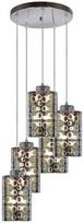 Candellux Nocturno 5x40W E27 Hanging Lamp Chrome
