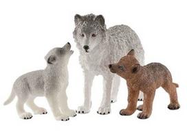 Žaislinė figūrėlė Schleich Mother Wolf With Pups 42472