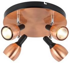 Candellux Cross 98-34878 GU10 4x50W Ceiling Lamp Copper