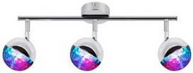 Candellux Party 3X3W LED Spotlight RGB Chrome