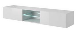 TV staliukas Halmar Livo RTV 180W, baltas, 1800x400x300 mm