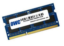 OWC 8GB - PC8500 - DDR3 - 1066MHz - 8 GB - 1 x 8 GB - DDR3 - 1066 MHz - 204-pin SO-DIMM - Mėlyna