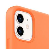 iphone 12 mini deklas - Apple "Silicone Case with MagSafe iPhone 12 mini (MHKN3ZM/ A)" Kumquat - 3 nuotrauka