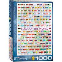 Dėlionė Pasaulio valstybių vėliavos EUROGRAPHICS 1000 d.