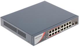 Switch PoE DS-3E0318P-E/M(B) 18-PORT +SFP Hikvision