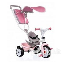 Stumiamas triratukas Smoby Baby Balade Plus, rožinis