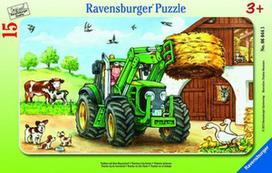 Ravensburger Frame Puzzle Tractor On The Farm 15pcs 060443