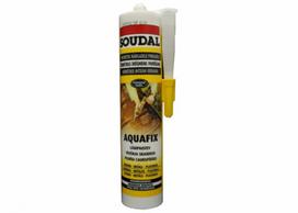 Soudal AQUAFIX, drėgniems paviršiams, skaidrus, 280ml : Spalva - Bespalvė, Pakuotė - 280 ml