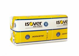 Isover ACOUSTIC (KL40), gipso pertvaroms, 50-100mm : Storis - 75 mm, Matmenys plokstems, rulonams  (ilgis x plotis), mm - 1310 x 610 Mineralinė vata 