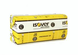 Isover PREMIUM 33 (KL33), universali, 50-200mm : Storis - 125 mm, Matmenys plokstems, rulonams  (ilgis x plotis), mm - 1170 x 610 Mineralinė vata 